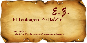 Ellenbogen Zoltán névjegykártya